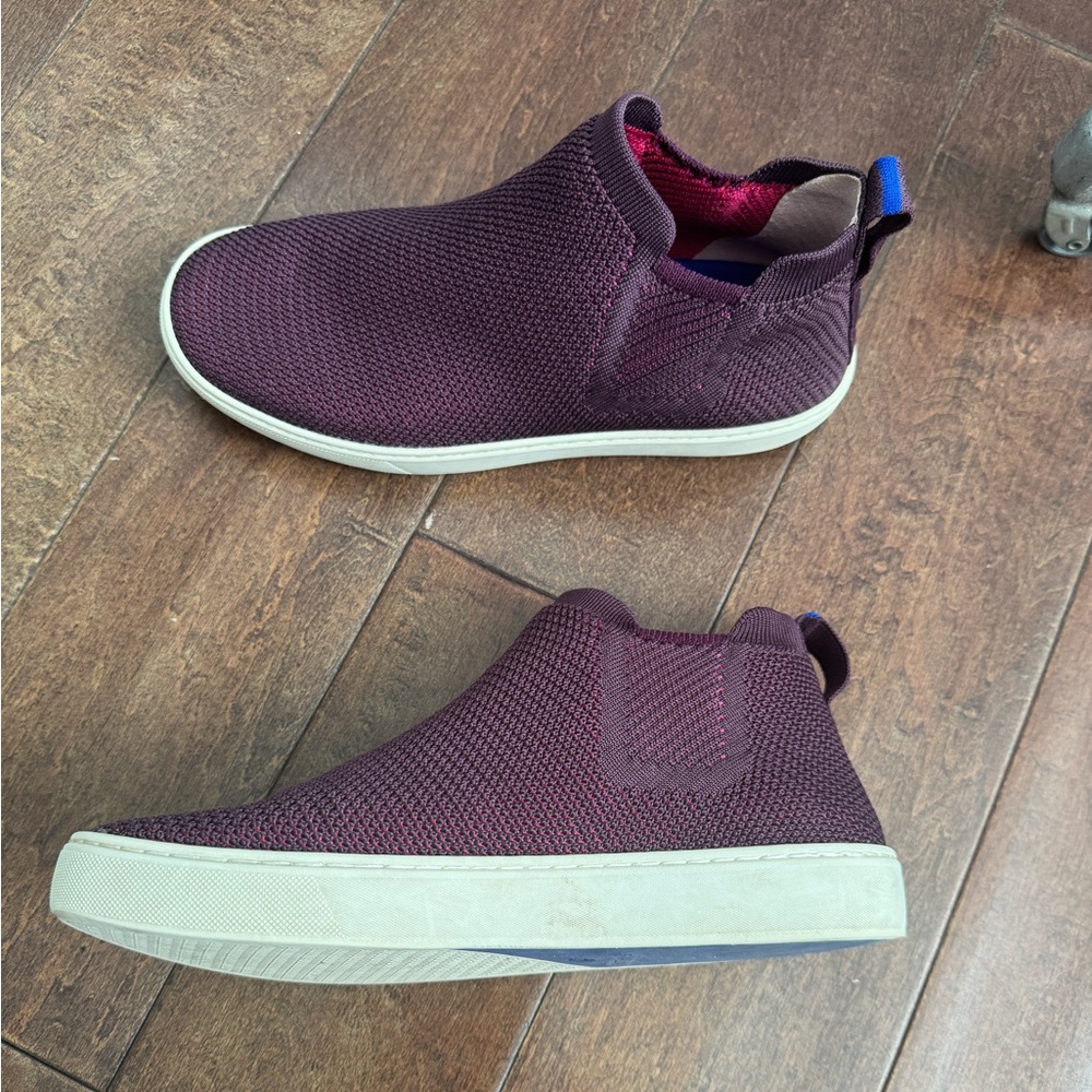 Rothy’s High Top Sneaker in Purple / Maroon